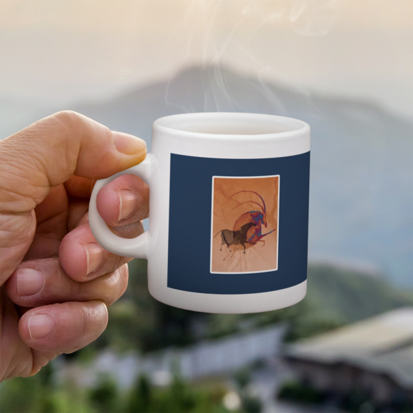 Custom Design - Single Shot Espresso Cup - Lifestyle in Hand