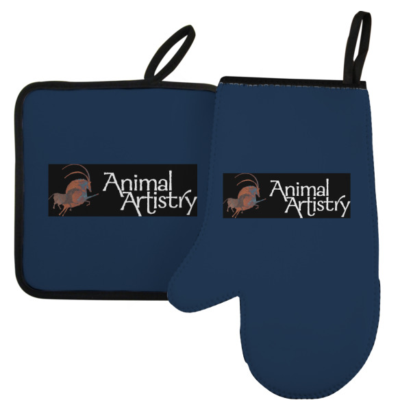 Custom Design Your Own Left Oven Mitt & Pot Holder Set