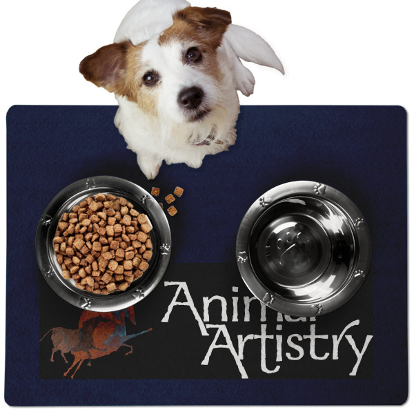 Custom Design - Dog Food Mat - Medium LIFESTYLE