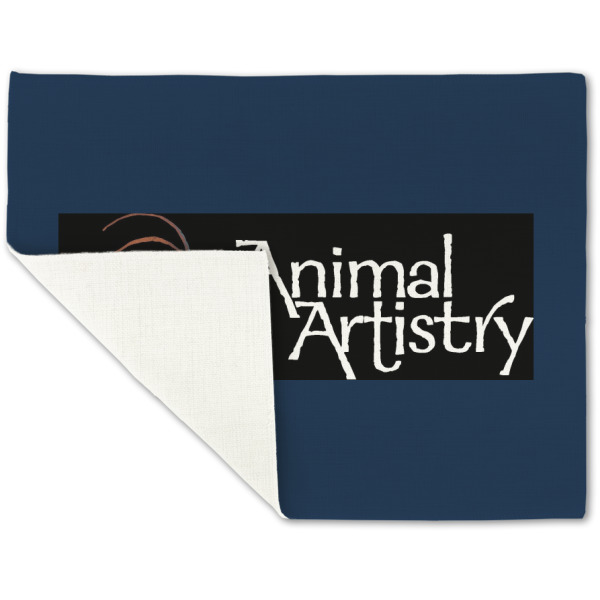 Custom Design - Linen Placemat - Folded Corner (single side)
