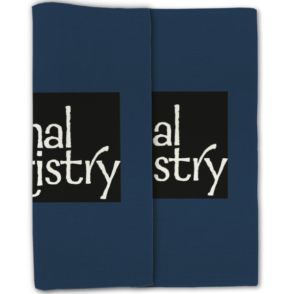 Custom Design - Linen Placemat - Double Sided - Folded Half