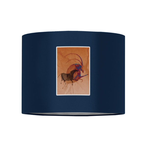 Custom Design - 8" Drum Lampshade - Front (Fabric)