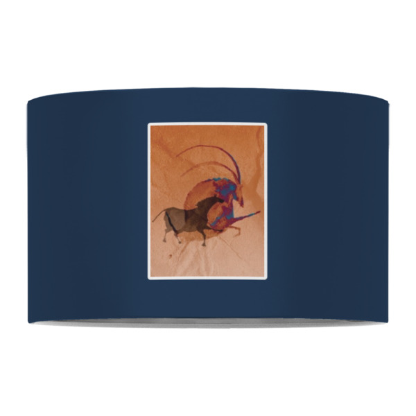 Custom Design - 12" Drum Lampshade - FRONT (Fabric)