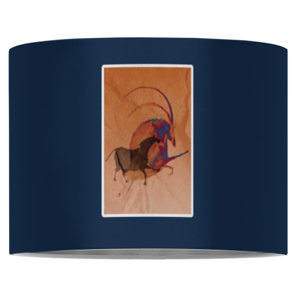 Custom Design - 16" Drum Lampshade - Front (Fabric)