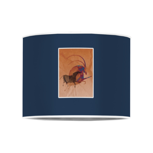 Custom Design - 8" Drum Lampshade - FRONT (Poly Film)