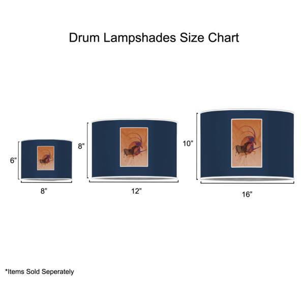 Custom Design - Drum Lampshades - Sizing Chart