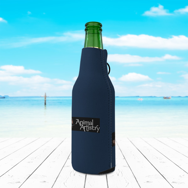 Custom Design - Zipper Bottle Cooler - LIFESTYLE