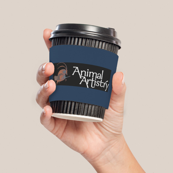 Custom Design - Coffee Cup Sleeve - LIFESTYLE