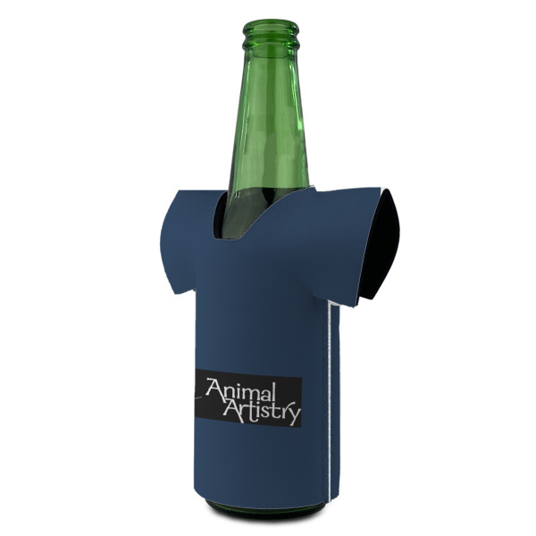 Custom Design - Jersey Bottle Cooler - ANGLE (on bottle)