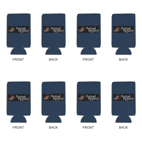 Custom Design - Can Cooler - 16oz - Set of 4 - Front & Back