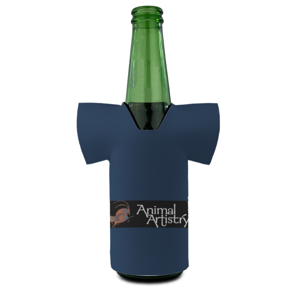 Custom Design - Jersey Bottle Cooler - Set of 4 - FRONT (on bottle)