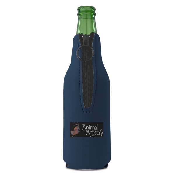 Custom Design - Zipper Bottle Cooler - BACK (bottle)