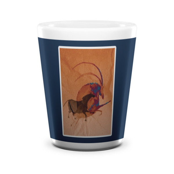 Custom Design - Ceramic Shot Glass - White - Front