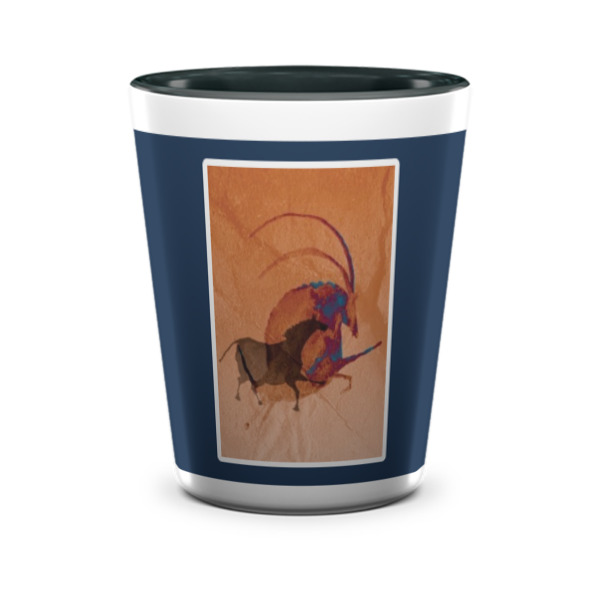 Custom Design - Ceramic Shot Glass - Two Tone - Front