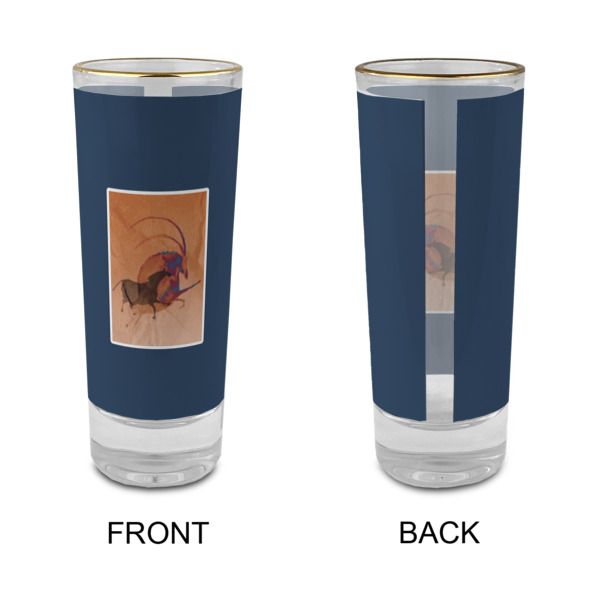 Custom Design - Glass Shot Glass - 2oz - Single - Front & Back