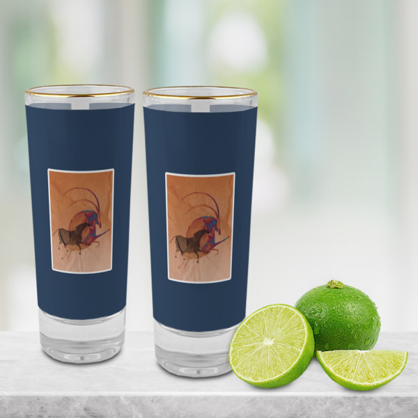Custom Design - Glass Shot Glass - 2oz - Lifestyle