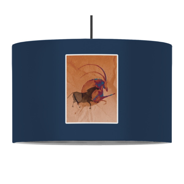Custom Design - 12" Drum Lampshade - PENDANT (Fabric)