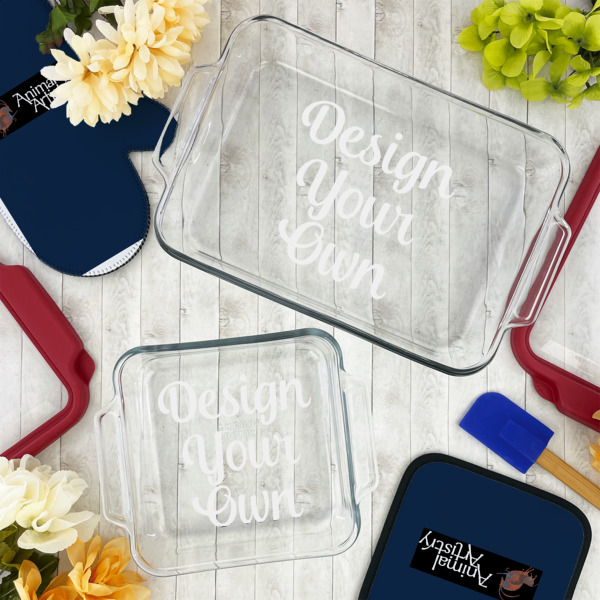 Custom Design - Glass Baking Dish Set - Lifestyle