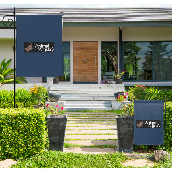 Custom Design - Large and Small Garden Flag - LIFESTYLE