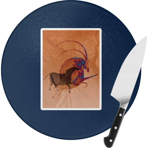 Custom Design Your Own Round Glass Cutting Board - Small