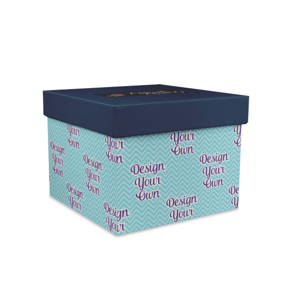 Custom Design Your Own Gift Box with Lid - Canvas Wrapped - Medium