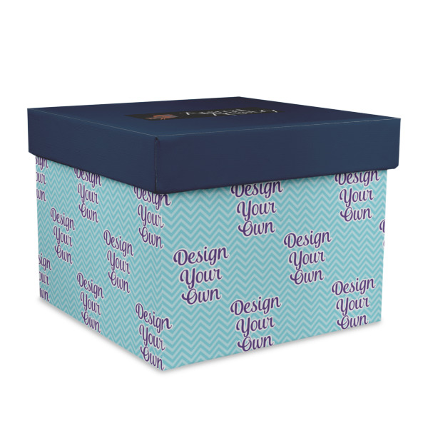 Custom Design Your Own Gift Box with Lid - Canvas Wrapped - X-Large