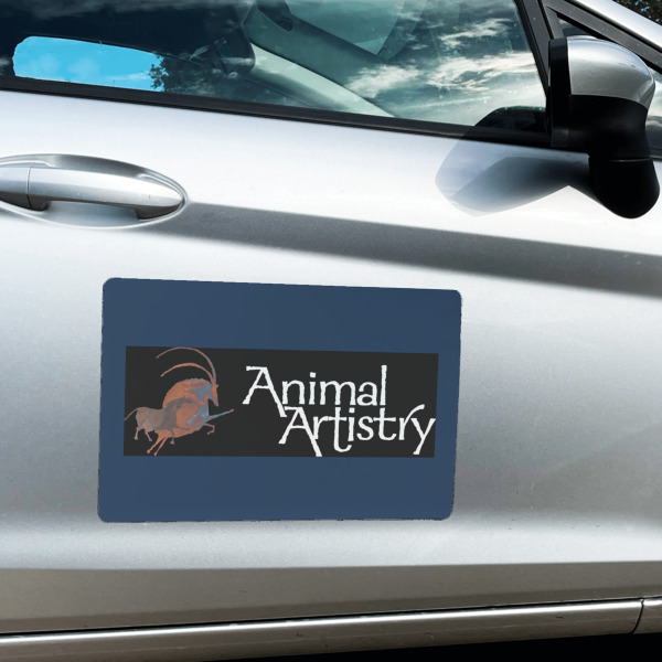 Custom Design - Large Rectangle Car Magnets- In Context