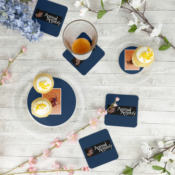 Custom Design - Paper Coasters - In Context