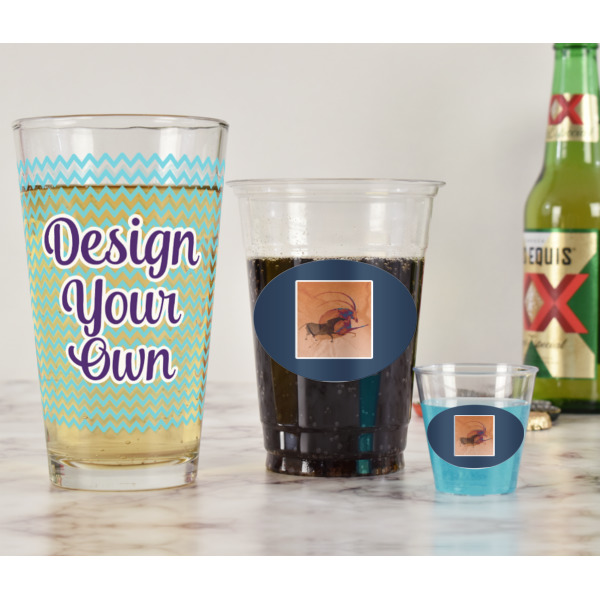 Custom Design - Pint Glass - Full Fill w Transparency - In Context