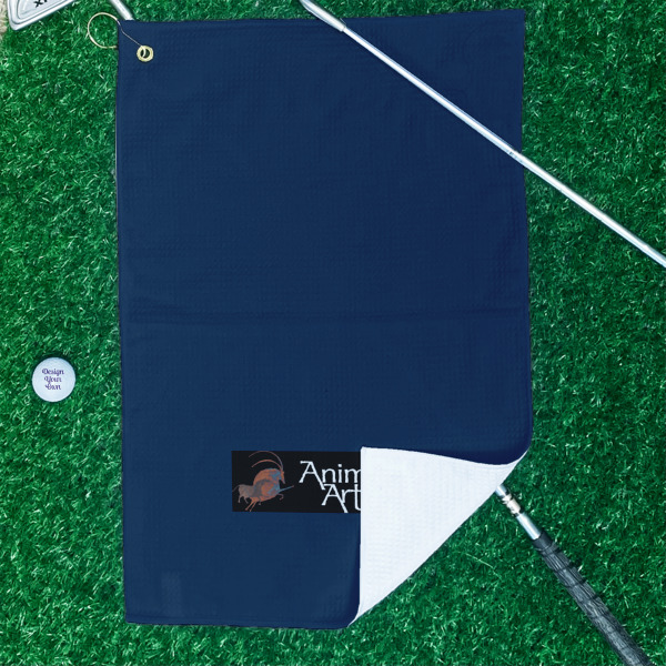 Custom Design - Waffle Weave Golf Towel - In Context