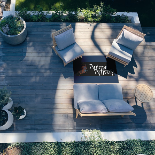 Custom Design - 3'x5' Patio Rug - In Context