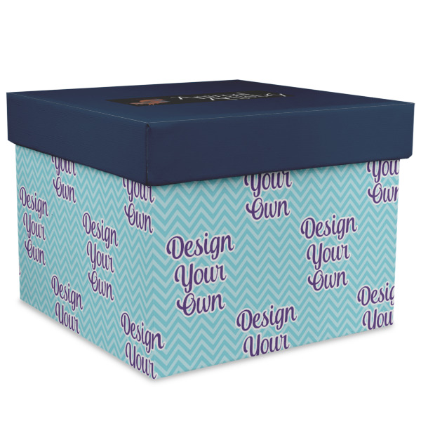 Custom Design Your Own Gift Box with Lid - Canvas Wrapped - XX-Large