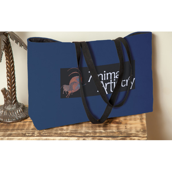 Custom Design - Tote w/Black Handles - Lifestyle View