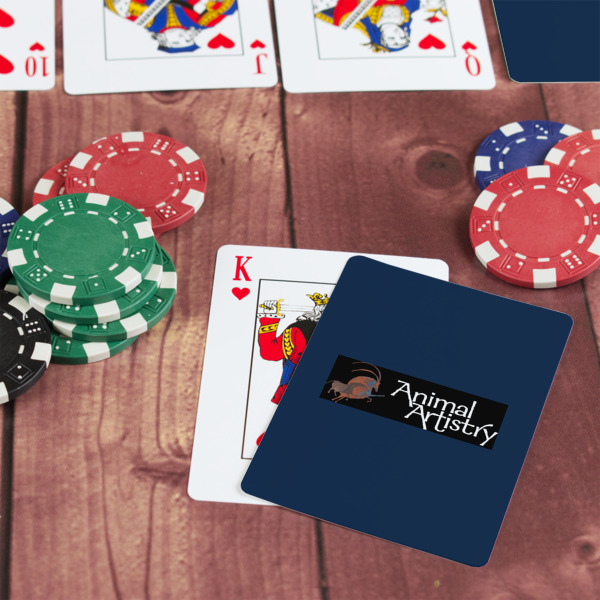 Custom Design - On Table with Poker Chips