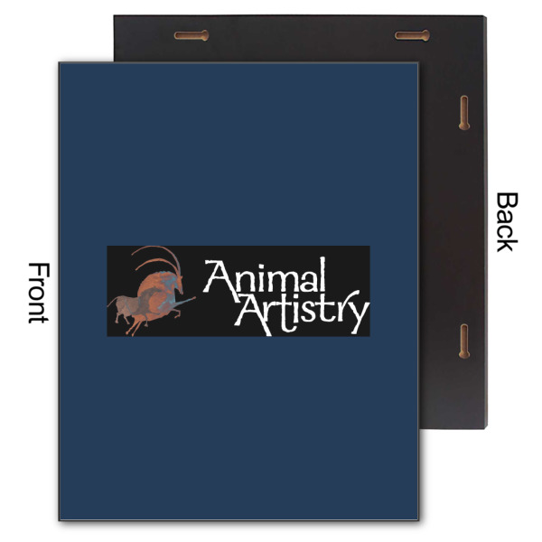 Custom Design - 11x14 Wood Print - Front & Back View