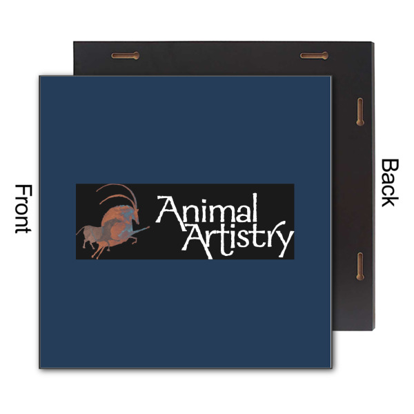 Custom Design - 12x12 Wood Print - Front & Back View