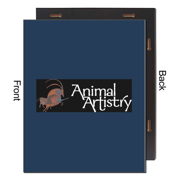 Custom Design - 16x20 Wood Print - Front & Back View