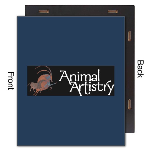 Custom Design - 20x24 Wood Print - Front & Back View