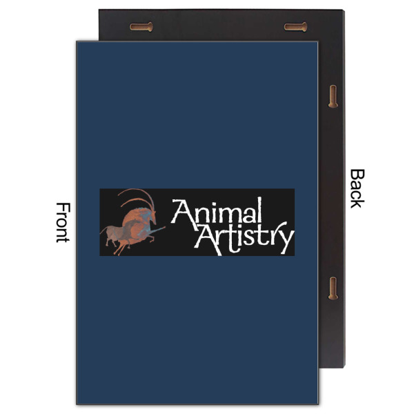 Custom Design - 20x30 Wood Print - Front & Back View