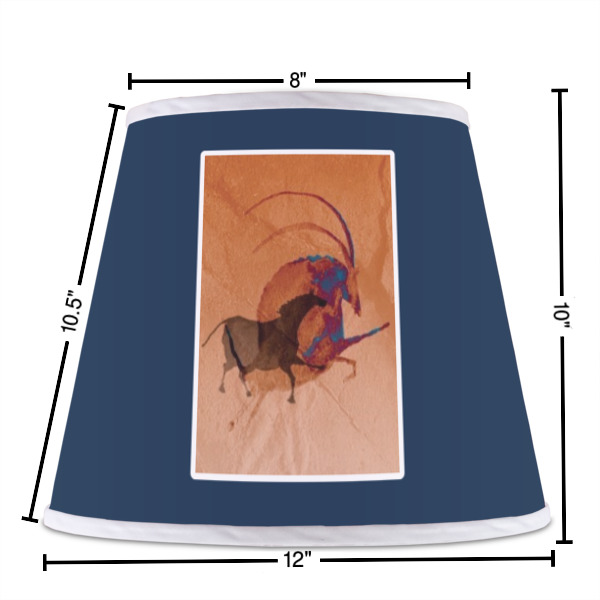 Custom Design - Poly Film Empire Lampshade - Dimensions