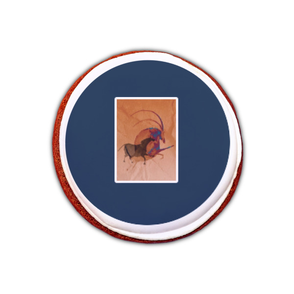 Custom Design - Printed Icing Circle - XSmall - On Cookie