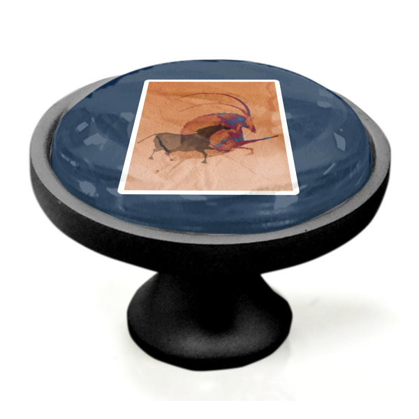 Custom Design - Black Custom Cabinet Knob (Side)