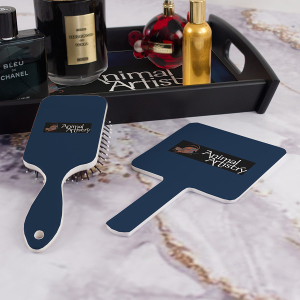 Custom Design - Hair Brush and Hand Mirror - Bathroom Scene