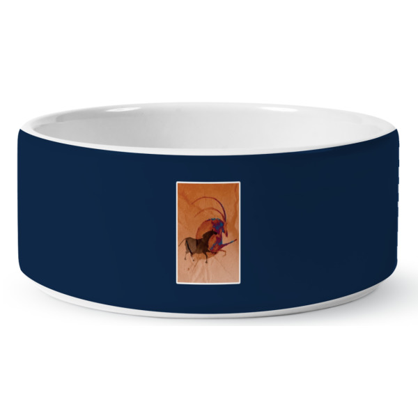 Custom Design - Ceramic Dog Bowl - Medium - Front