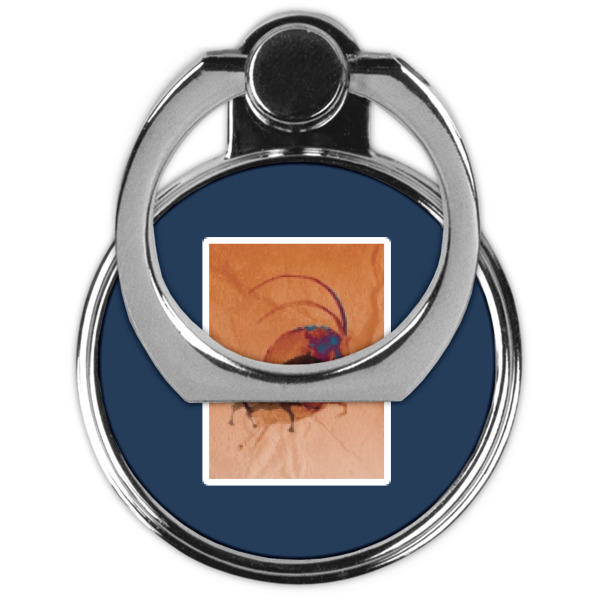 Custom Design - Cell Phone Ring Stand & Holder - Front (Collapsed)