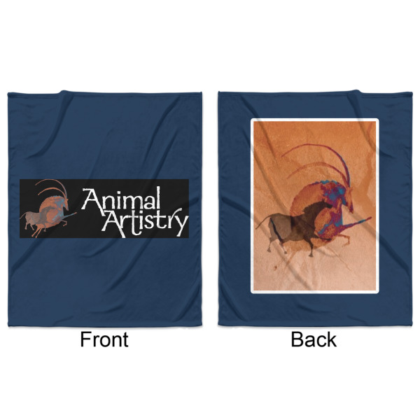 Custom Design - Minky Blanket - 50"x60" - Double Sided - Front & Back