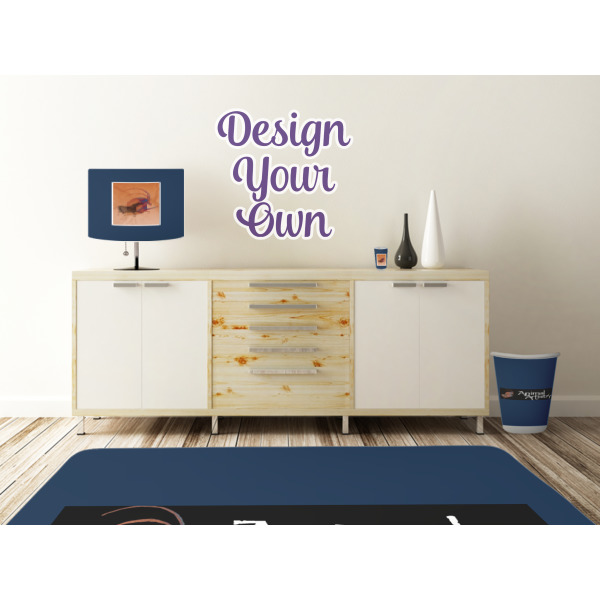 Custom Design - Wall Graphic Decal Wooden Desk