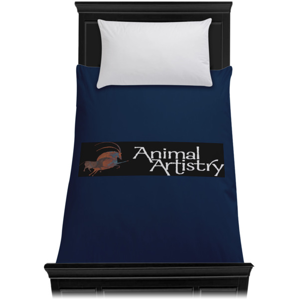 Custom Design - Duvet Cover - Twin - On Bed - No Prop