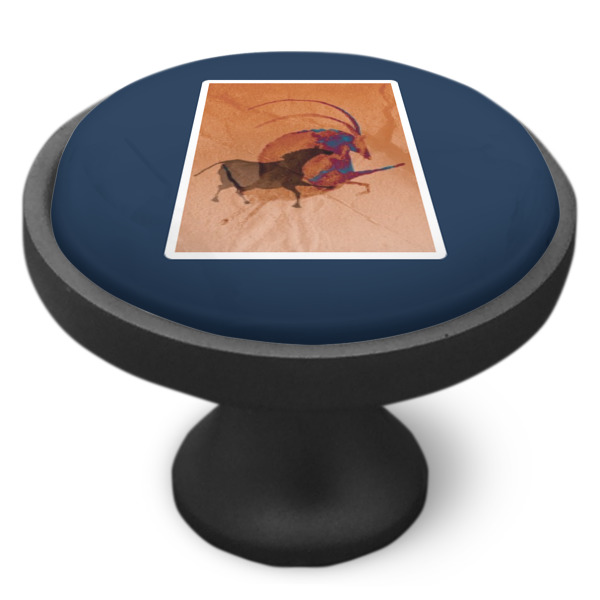 Custom Design - Cabinet Knob - Black - Side