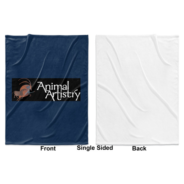 Custom Design - Baby Blanket (Single Sided - Printed Front, White Back)